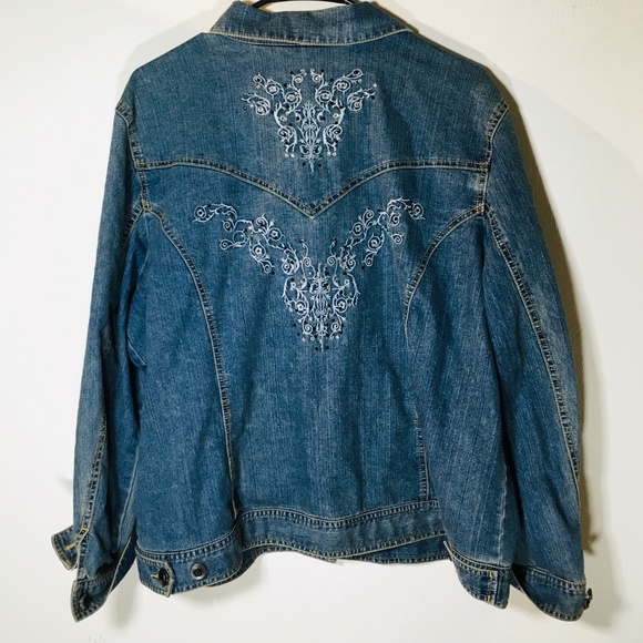 Tantrums Jackets & Blazers - Tantrums Embroidered Jean Jacket  - JK3